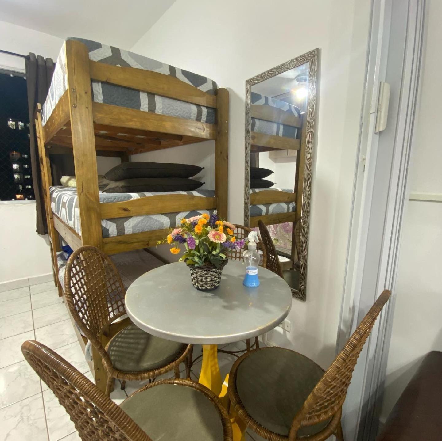 Apartamento Kitnet Pe Na Areia Praia Ocian برايا جراندي المظهر الخارجي الصورة